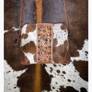 Cowhide purse